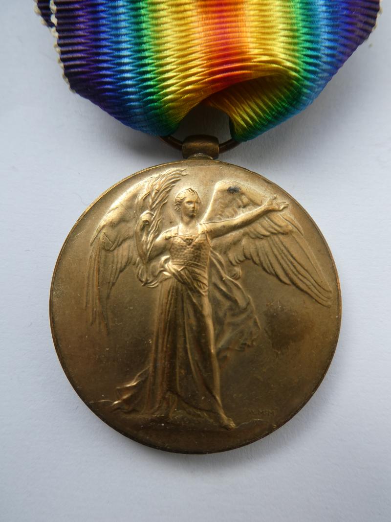 VICTORY MEDAL TO CAPTAIN CYRIL HUGH ALLISON- SUFFOLK REGT-KILLED IN ACTION ON 13/11/1916