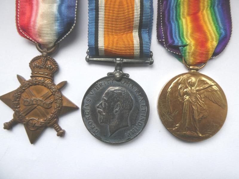 1914/15 STAR TRIO TO GREEN-SKIPPER-ROYAL NAVAL RESERVE