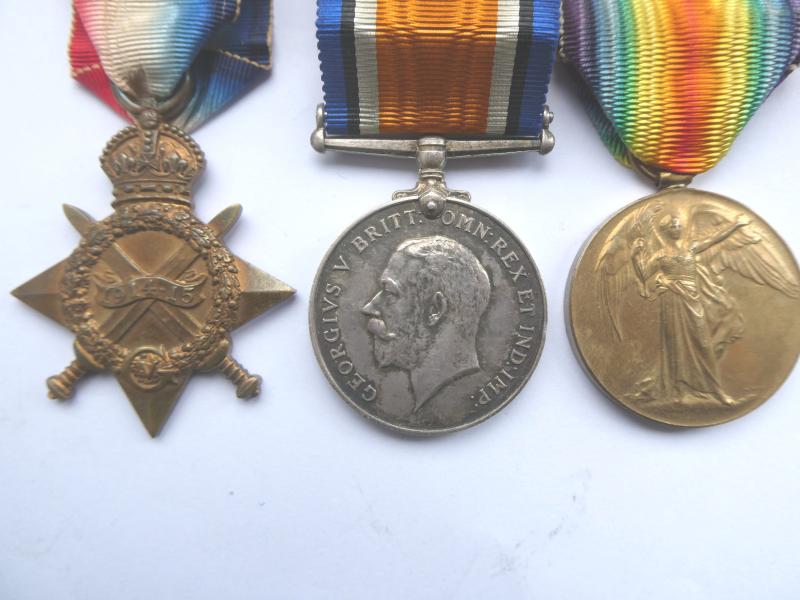 1914/15 STAR TRIO TO CAPTAIN ALGERNON NEWSON DICKSON M.C.ROYAL ARTILLERY