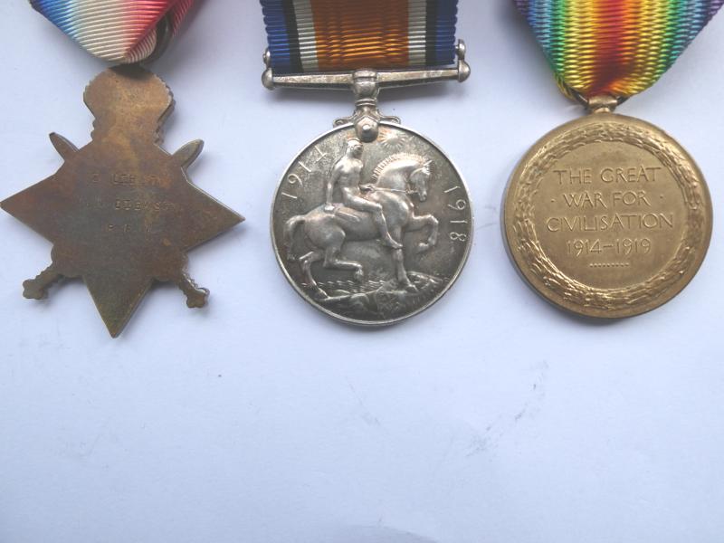 1914/15 STAR TRIO TO CAPTAIN ALGERNON NEWSON DICKSON M.C.ROYAL ARTILLERY