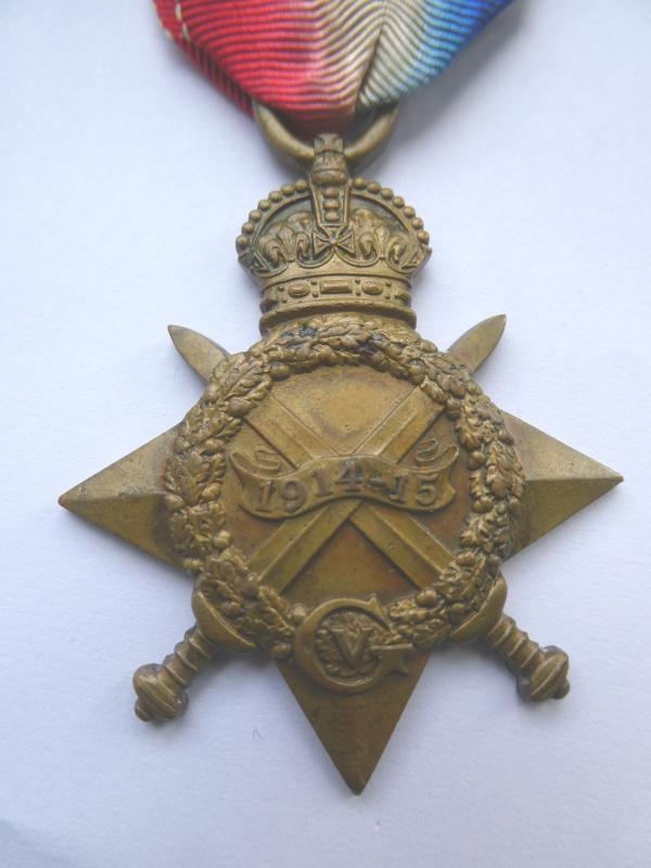 1914/15 STAR-TO JEMADAR KARAM DAD 93RD BURMA INFANTRY