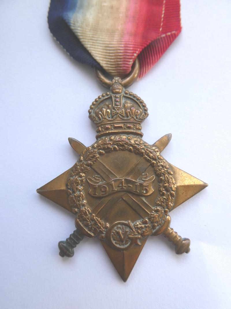 1914/15 STAR- JOHNSON-NORTHUMBERLAND FUSILIERS