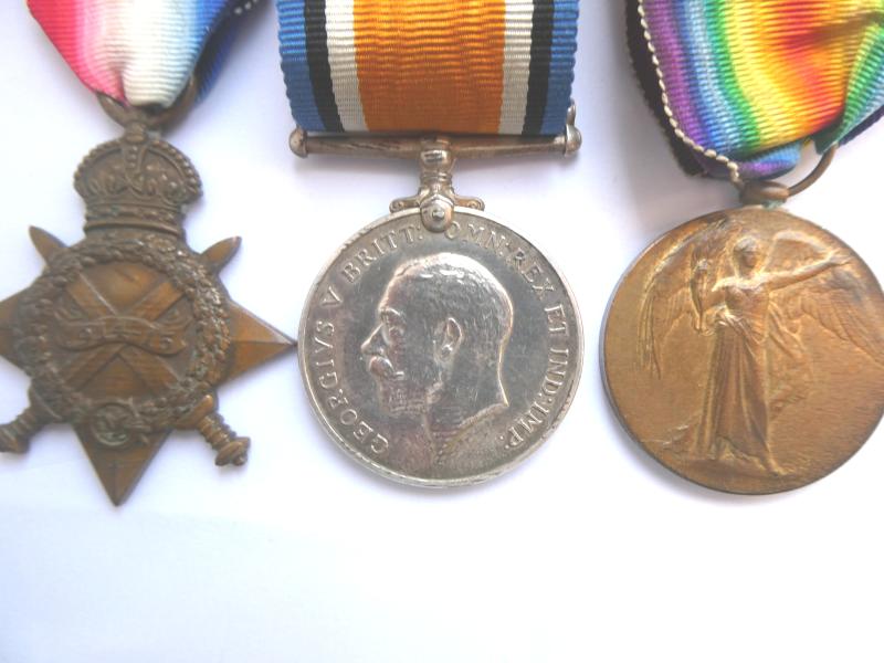 1914/15 STAR TRIO-TO LOCK-EAST SURREY REGT-KILLED IN ACTION ON 13TH OCTOBER 1915
