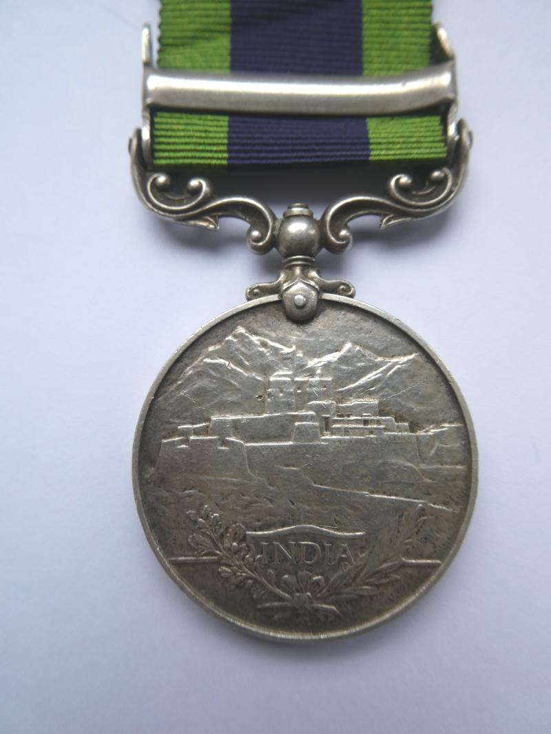 INDIA GENERAL SERVICE MEDAL NORTHWEST FRONTIER 1930-31 TO BARRET-ROYAL ARTILLERY-BORN IN NORWICH