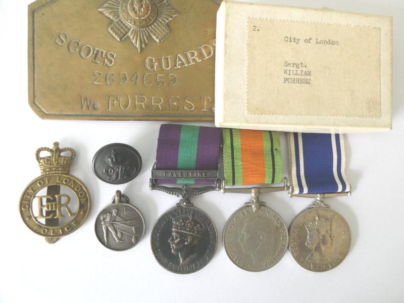 GROUP OF TREE TO FORREST-SCOTS GUARDS AND CITY OF LONDON POLICE