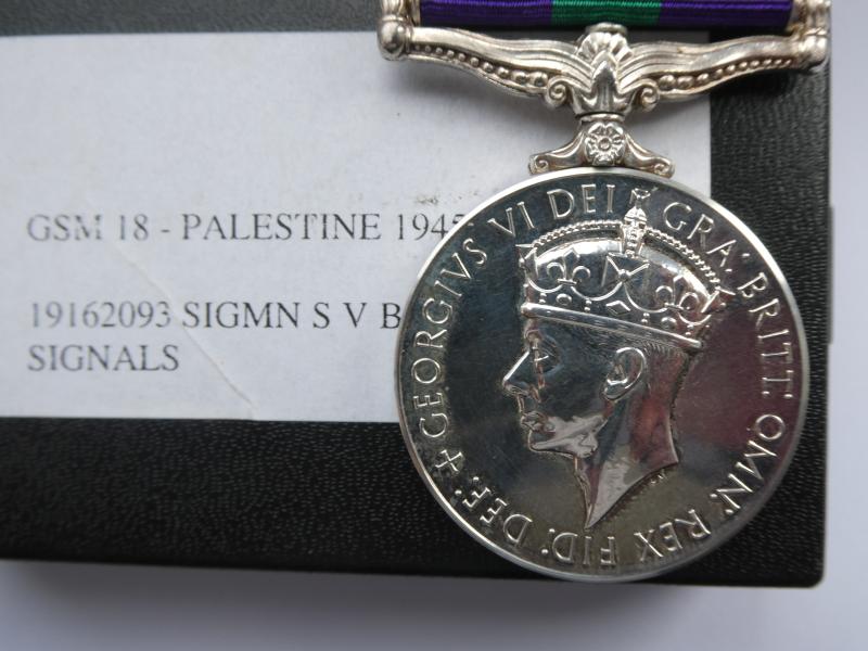 GENERAL SERVICE MEDAL TO BROWNE-ROYAL SIGNALS
