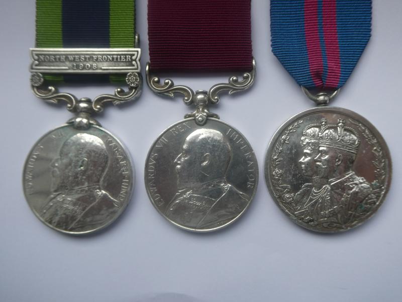 NORTHWEST FRONTIER 1908 LONG SERVICE GROUPOF THREE- TO MASTERS-ROYAL ARTILLERY