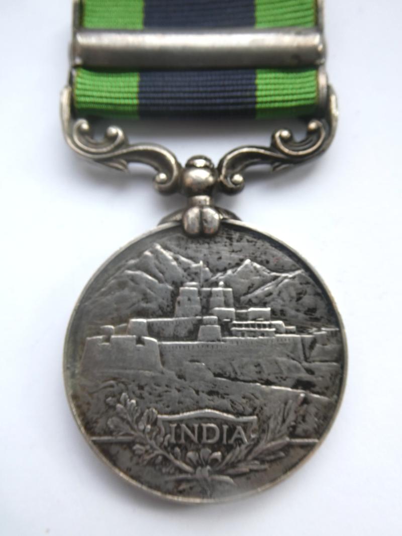 INDIA GENERAL SERVICE MEDAL TO CAPTAIN HUMPHERUS-I.A.R.O. ATTACHED 2-123RD OUTRAM'S RIFLES