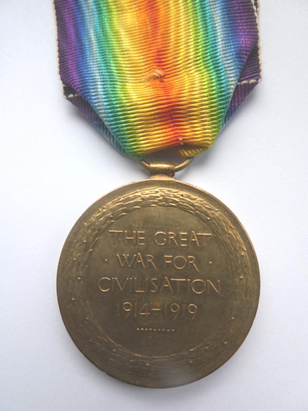 VICTORY MEDAL TO SIDNEY FRANKS-EAST SURREY REGT-KILLED IN ACTION 15TH OCTOBER 1916-FROM DEPTFORD -KENT