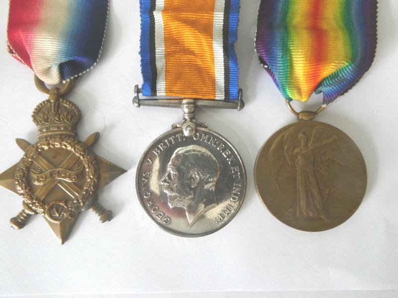 1914/15 STAR TRIO-TO WTIGHT-SUFFOLK REGT