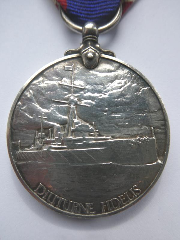 ROYAL FLEET RESERVE LONG SERVICE MEDAL-TO HAWKINS- L.S.ROYAL FLEET RESERVE