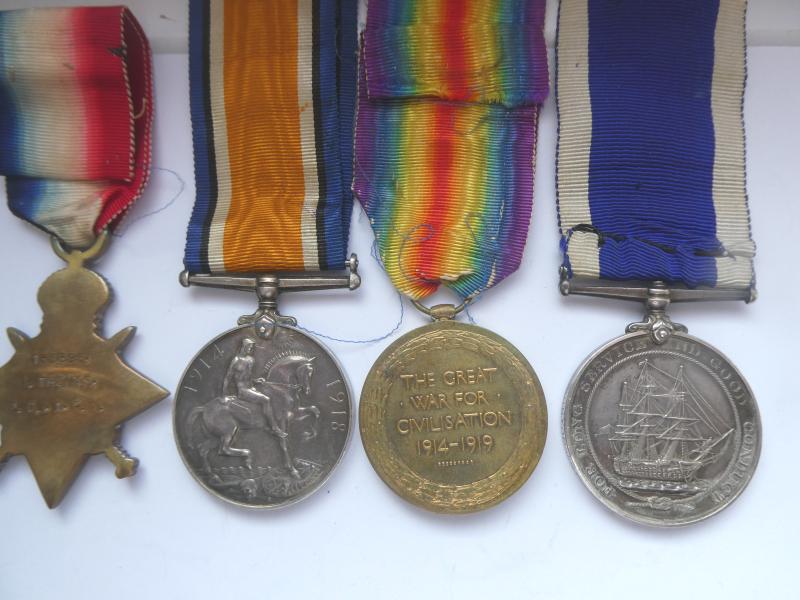 NAVAL LONG SERVICE GROUP OF FOUR- TO PETTY OFFICER 1 DANIEL THOMAS-ROYAL NAVY AND H.M.COASTGUARD
