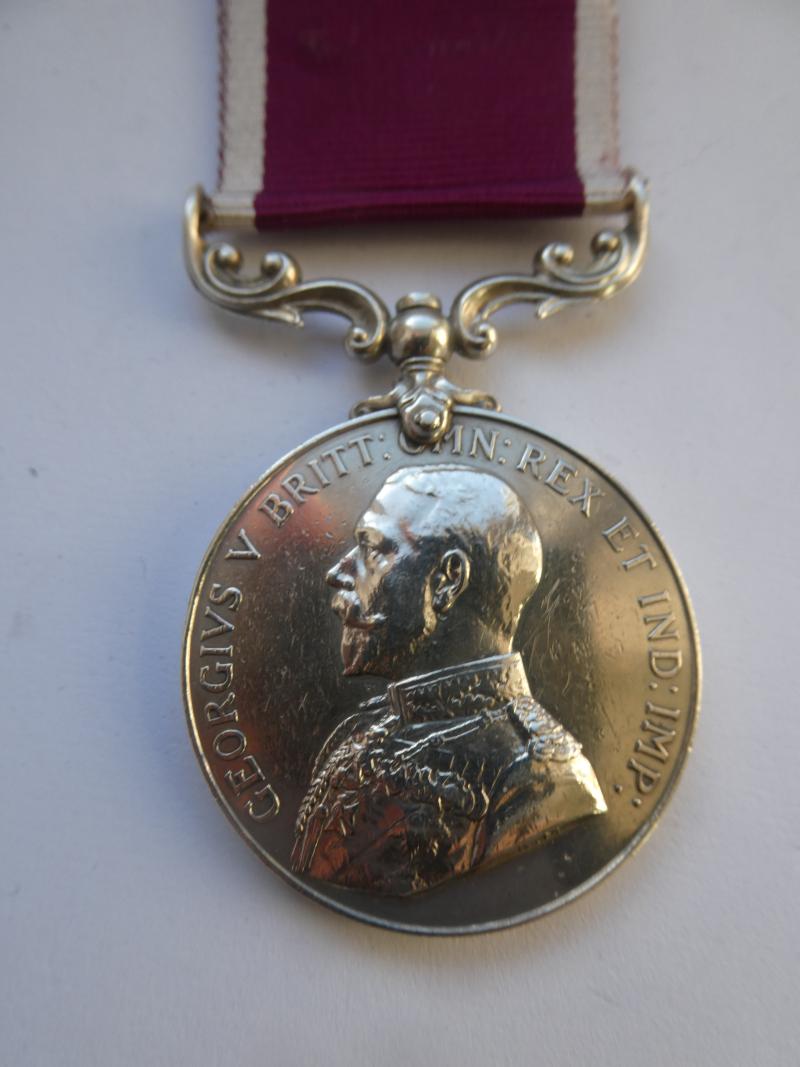 ARMY LONG SERVICE AND GOOD CONDUCT MEDAL-TO BAND SJT CRABB-SCOTTSH RIFLES