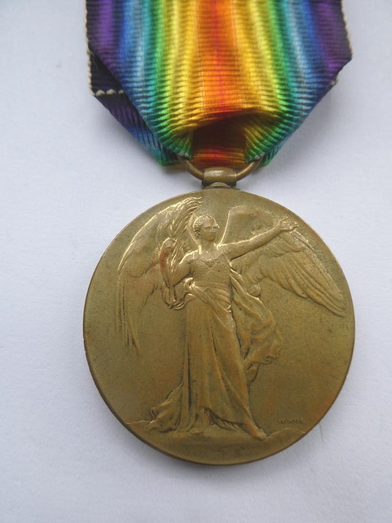 VICTORY MEDAL TO ANTHONY EDGAR HAMMOND- 12TH LANCERS-KILLED IN ACTION ON 28TH NOVEMBER 1917
