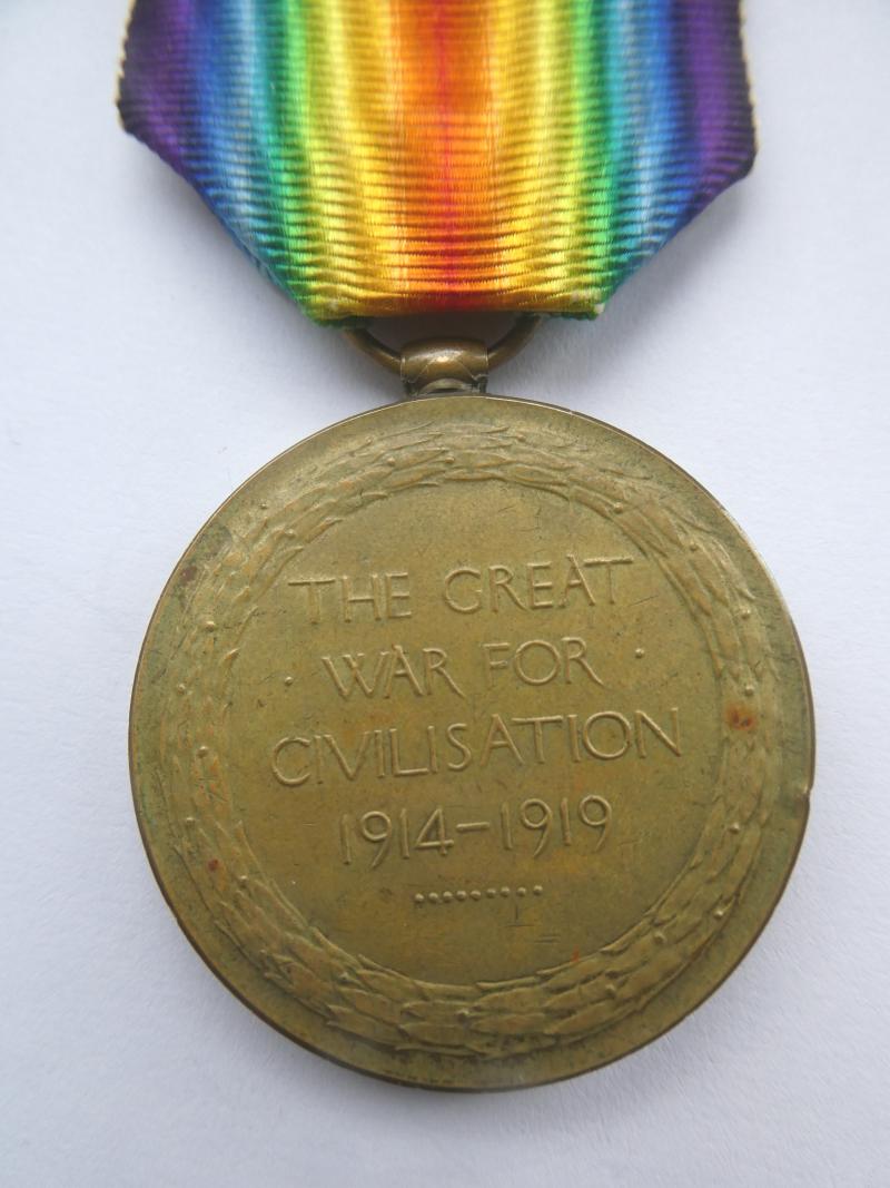 VICTORY MEDAL TO ANTHONY EDGAR HAMMOND- 12TH LANCERS-KILLED IN ACTION ON 28TH NOVEMBER 1917