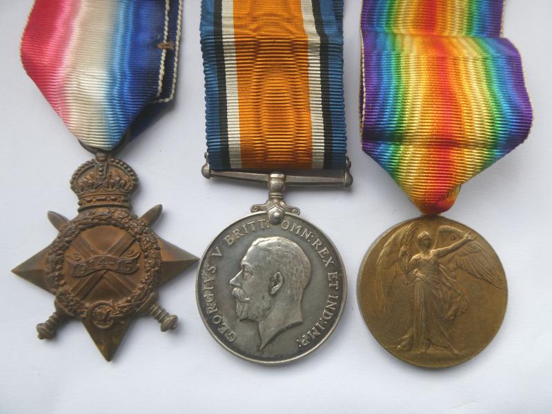 1914/15 STAR TRIO-TO THOMAS JARMY 2ND BTN NORFOLK REGT-ACCIDENTLY DROWNED 13/06/1915-BURIED AT BASRA-from lakenham-norwich